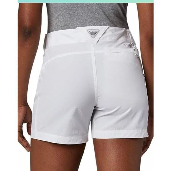 COLUMBIA SIZE 12 WOMENS CORAL POINT lii WHITE SHORTS - Picture 10 of 14